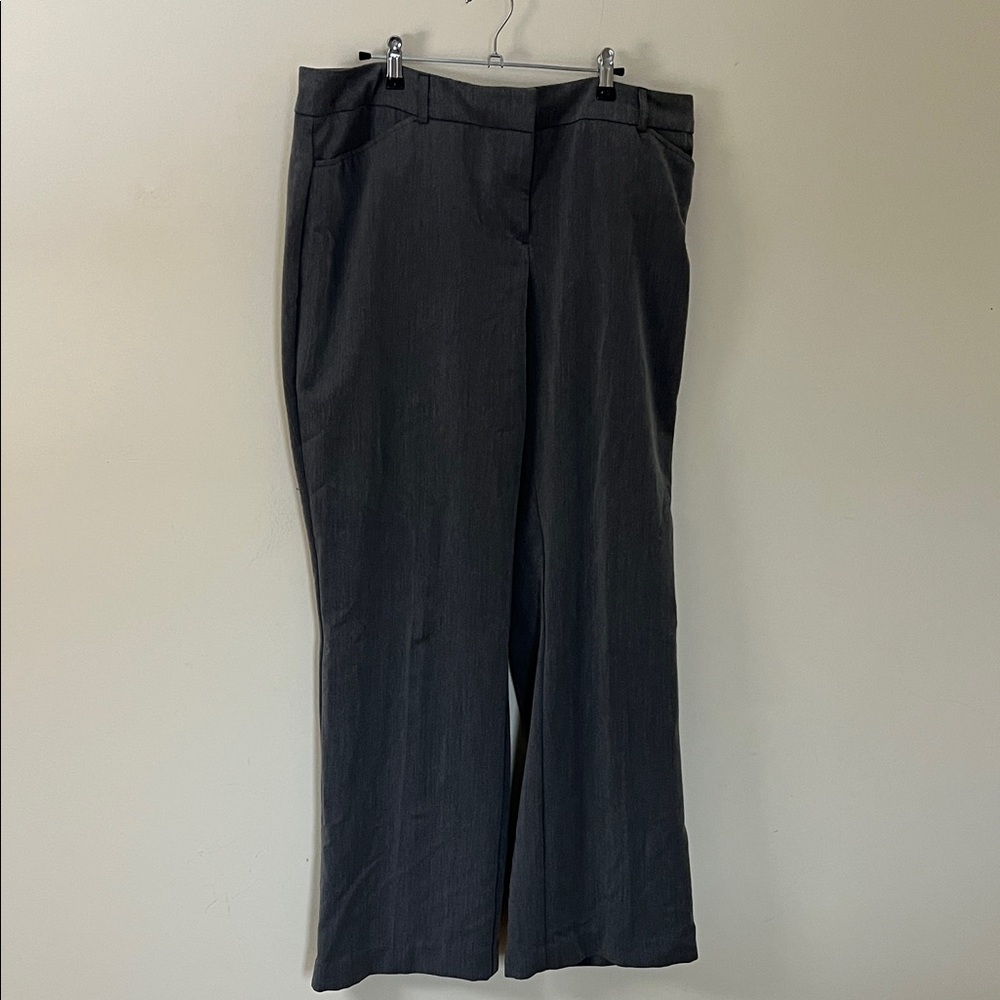 Lane Bryant Charcoal Gray Tall Trousers